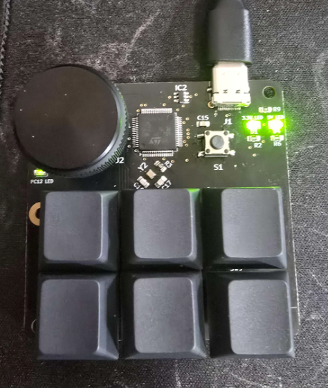 An image of a pcb of a keypad device.